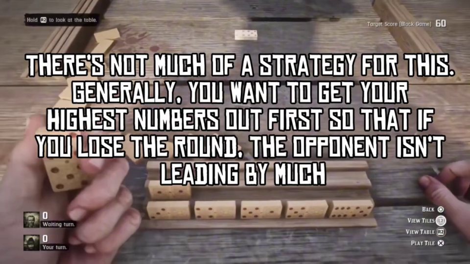 Play your highest numbers first