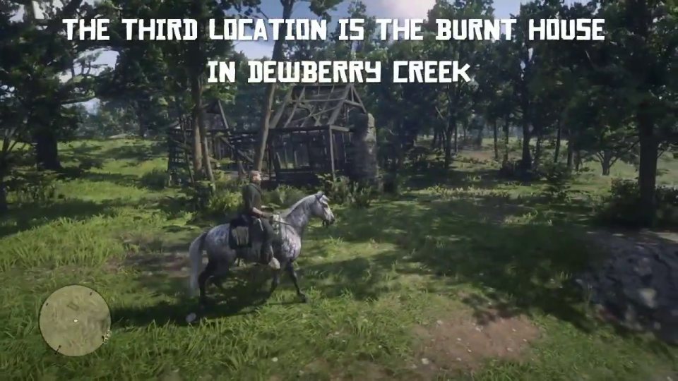 Location 3: the burnt house in Dewberry Creek