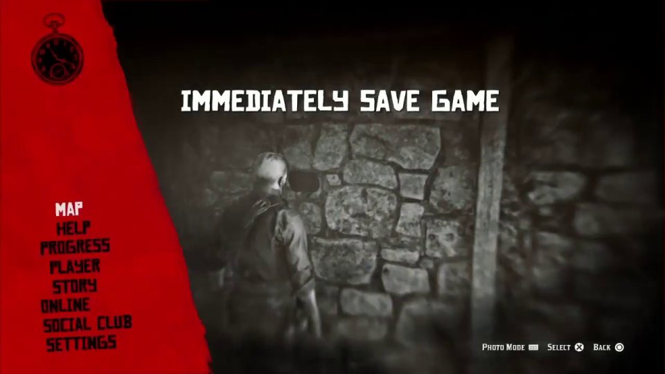 Save the game immediately