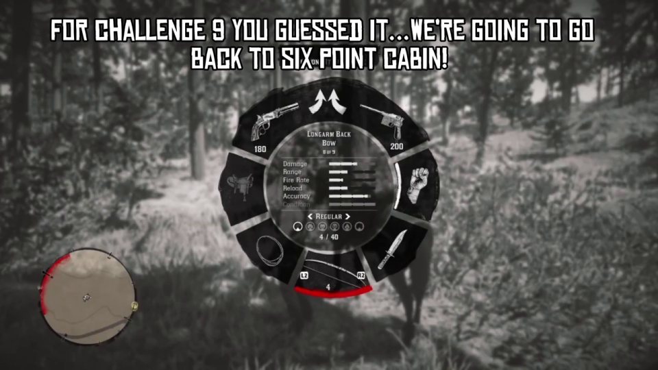 Weapons Expert 9: bow stealth at Six Point Cabin