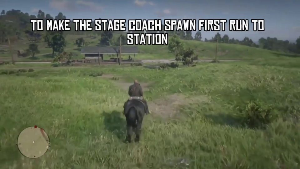 Make the stagecoach appear: step 1