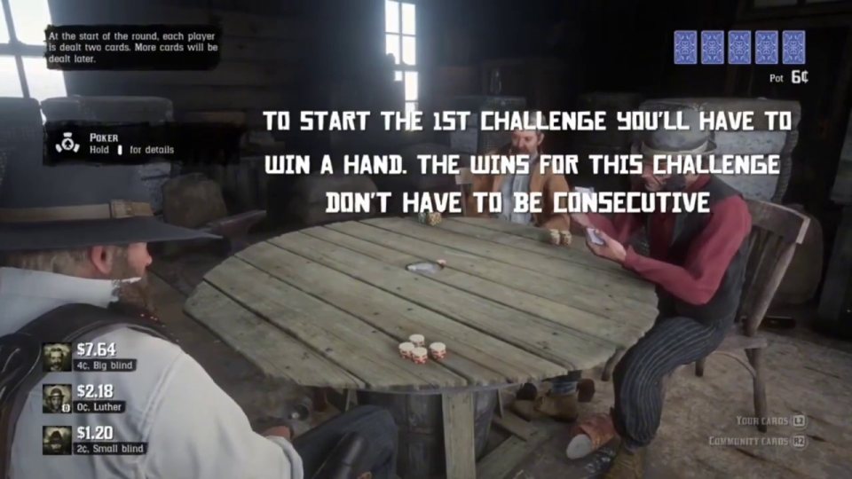 Gambler 1: win poker hands in the poker story mission
