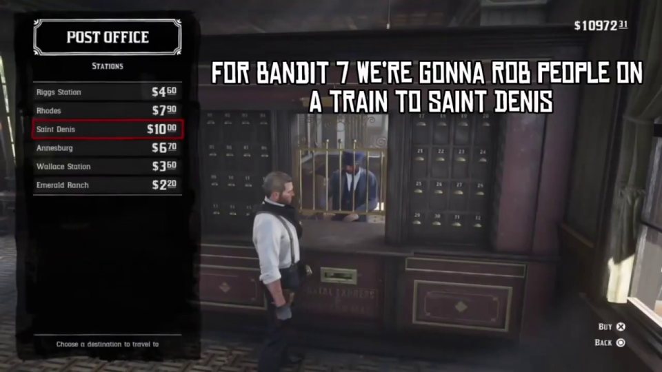 Bandit 7: buy a train ticket to Saint Denis
