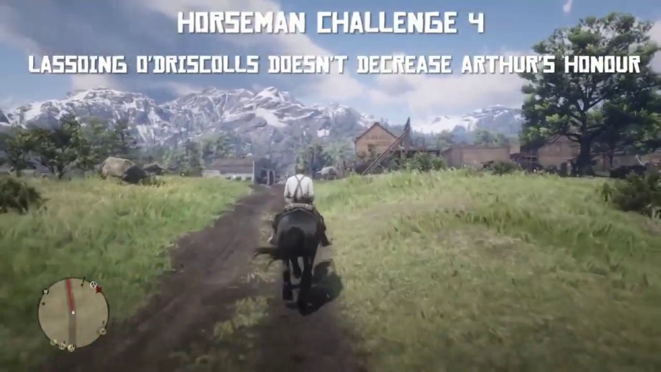 Horseman 4: lasso an O'Driscoll and drag him 3300 feet