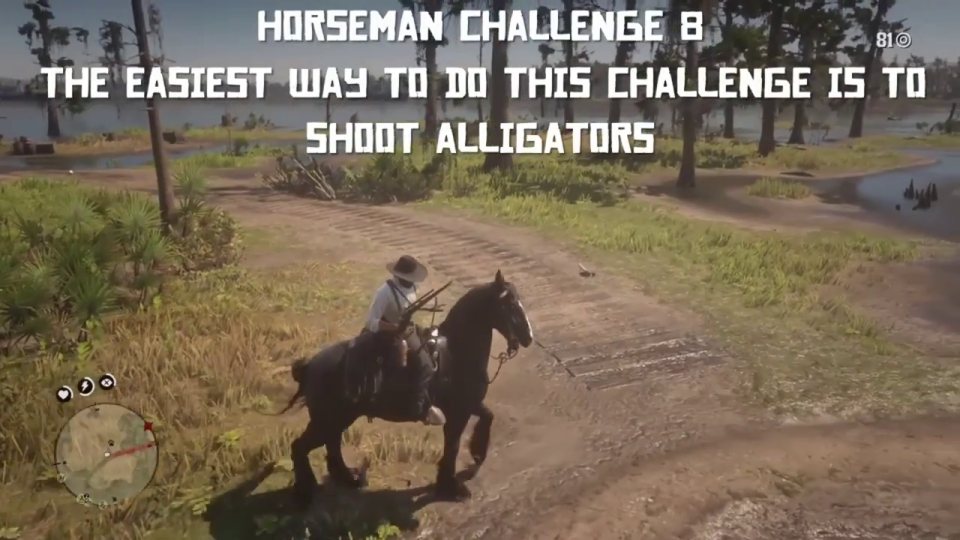 Horseman 8: shoot alligators from horseback
