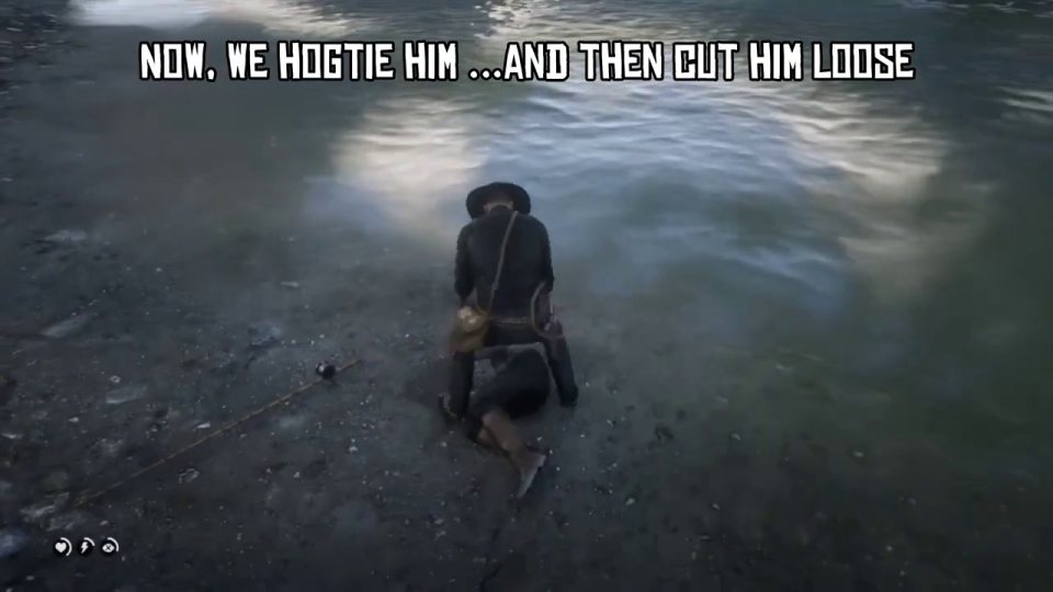 Hogtie him and take the rod