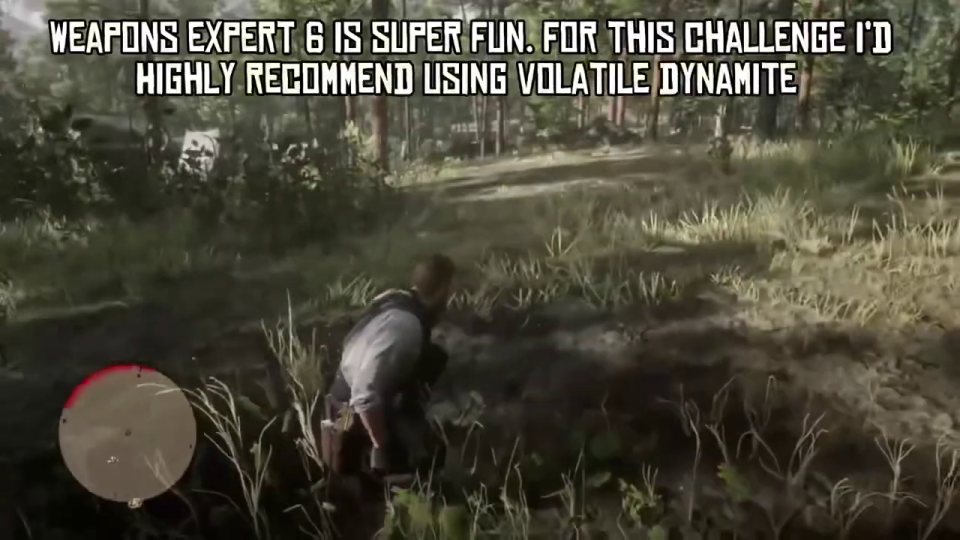 Weapons Expert 6: volatile dynamite on the campfire group