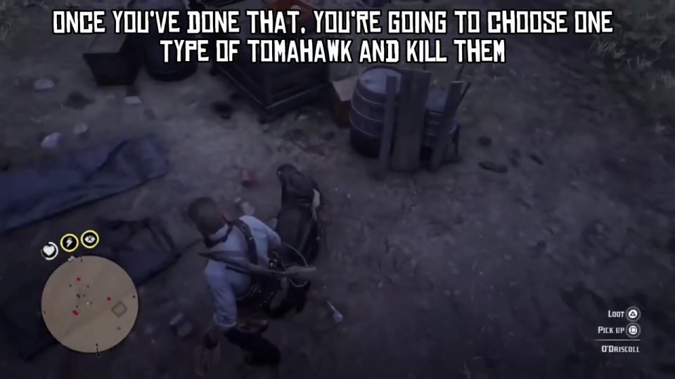 Kill them with the SAME tomahawk